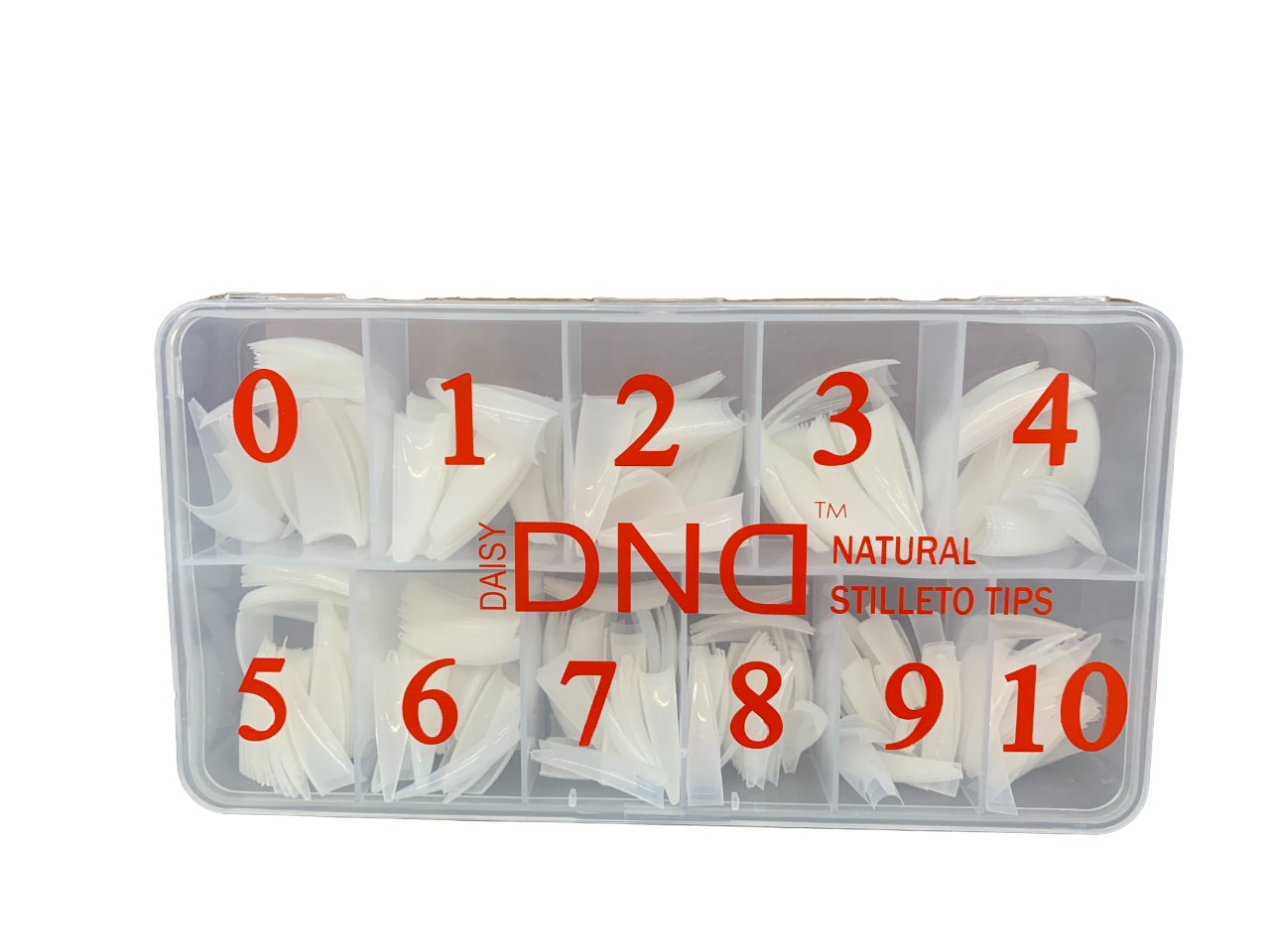 DND Stilleto Natural Tip Box